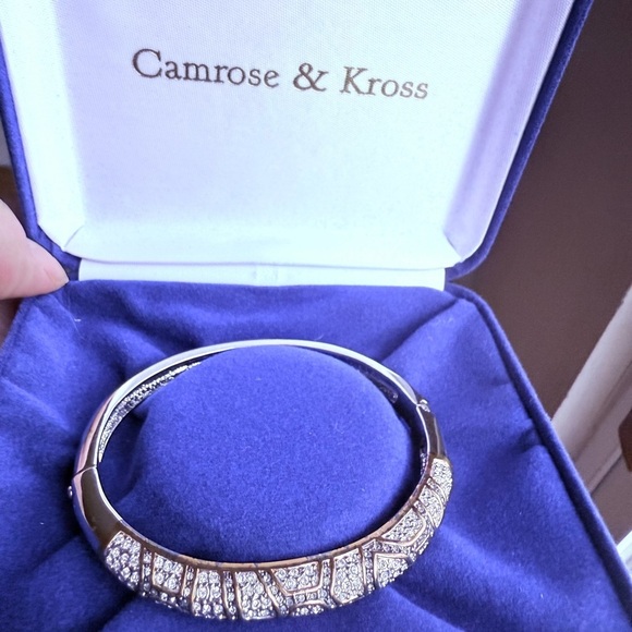 Camrose & Kross Jacqueline Kennedy JBK Crystal Bangle Bracelet NIB - Picture 3 of 4